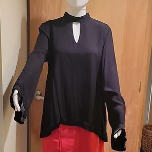 NWT Alberto Mikali long sleeve choker collar tunic